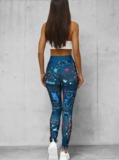 Legginsy damskie indygo O/20755Z^Ozonee Discount