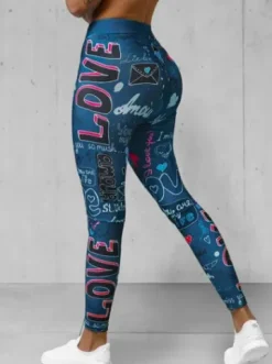 Legginsy damskie indygo O/20755Z^Ozonee Fashion