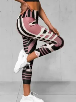 Legginsy damskie jasno-różowe O/D0010Z^Ozonee Best