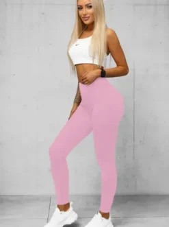 Legginsy damskie jasno-różowe O/K9-J^Ozonee Discount