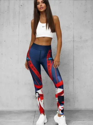 Legginsy damskie kolorowe O/20935Z^Ozonee Clearance