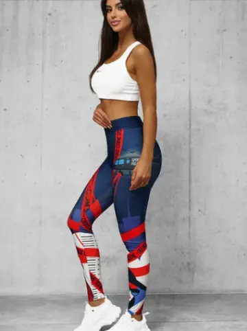 Legginsy damskie kolorowe O/20935Z^Ozonee Clearance