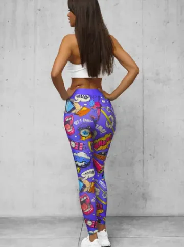 Legginsy damskie kolorowe O/20757Z^Ozonee Best