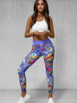 Legginsy damskie kolorowe O/20757^Ozonee Online