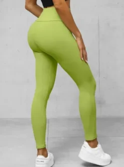 Legginsy damskie limonkowe O/ZCH2281^Ozonee Best