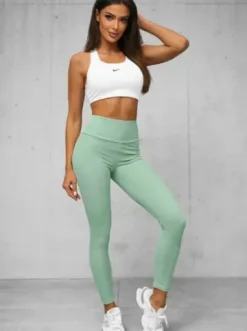 Legginsy damskie miętowe O/ZCH2280^Ozonee Online