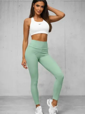 Legginsy damskie miętowe O/ZCH2280^Ozonee Online