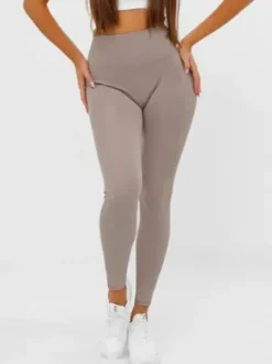 Legginsy damskie mokka JS/17K580/5^Ozonee Fashion
