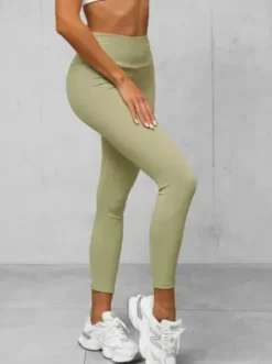 Legginsy damskie oliwkowe O/ZCH2280^Ozonee New