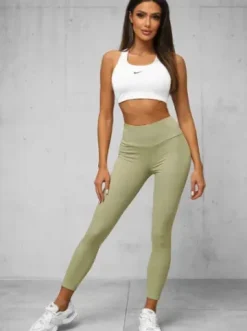 Legginsy damskie oliwkowe O/ZCH2280^Ozonee New