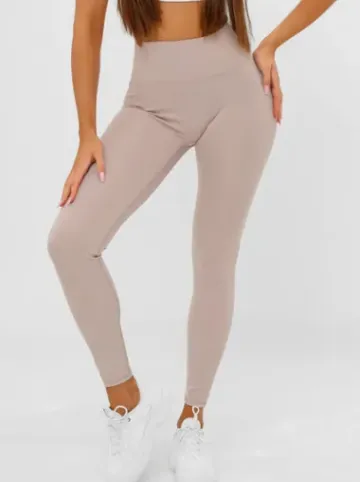 Legginsy damskie pudrowe JS/17K580/159^Ozonee Hot