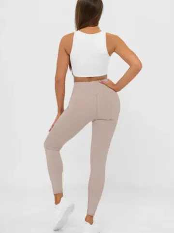 Legginsy damskie pudrowe JS/17K580/159^Ozonee Hot