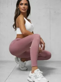 Legginsy damskie pudrowe O/A10319^Ozonee Online