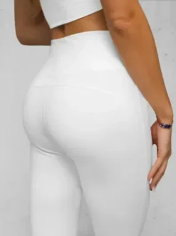 Legginsy damskie z szeroką nogawką białe JS/17K588/1^Ozonee Best