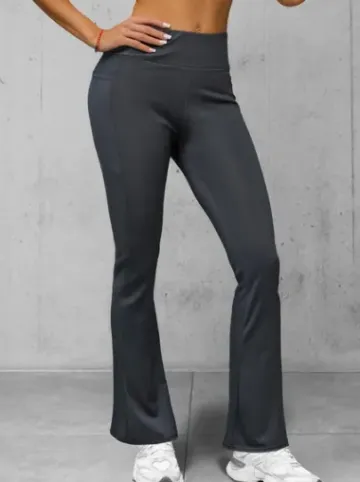 Legginsy damskie z szeroką nogawką grafitowe JS/35K1603/5^Ozonee Online