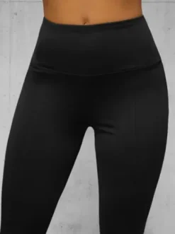 Legginsy damskie z szeroką nogawką czarne JS/XY23008L^Ozonee Discount