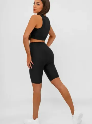 Legginsy krótkie damskie kolarki czarne JS/17K597/3^Ozonee Hot