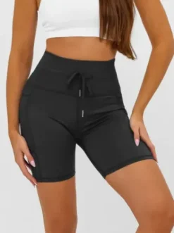 Legginsy krótkie damskie kolarki czarne JS/XY24026S^Ozonee Discount