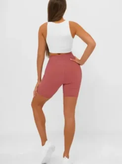 Legginsy krótkie damskie kolarki burgundowe JS/XY24026S^Ozonee Outlet