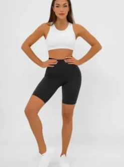 Legginsy krótkie damskie kolarki czarne JS/17K583/3^Ozonee Online