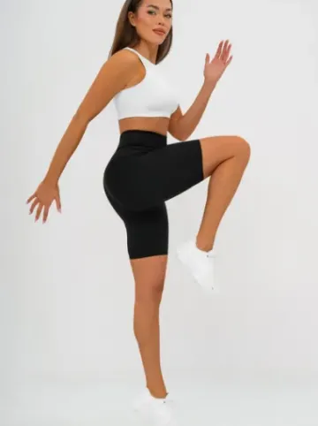 Legginsy krótkie damskie kolarki czarne JS/17K583/3^Ozonee Online