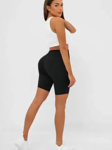 Legginsy krótkie damskie kolarki czarne JS/17K583/3^Ozonee Online