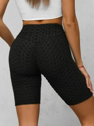 Legginsy krótkie damskie kolarki czarne JS/17K593/3^Ozonee Fashion