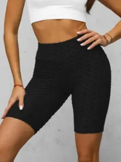 Legginsy krótkie damskie kolarki czarne JS/17K593/3^Ozonee Fashion