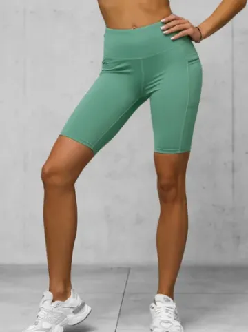 Legginsy krótkie damskie kolarki miętowe JS/XY24004S^Ozonee Clearance