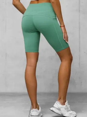 Legginsy krótkie damskie kolarki miętowe JS/XY24004S^Ozonee Clearance