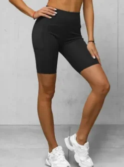 Legginsy krótkie damskie kolarki czarne JS/17K555/3^Ozonee Clearance