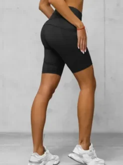 Legginsy krótkie damskie kolarki czarne JS/XY24003S^Ozonee Clearance