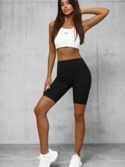 Legginsy krótkie damskie kolarki czarne O/K5-JZ^Ozonee Fashion