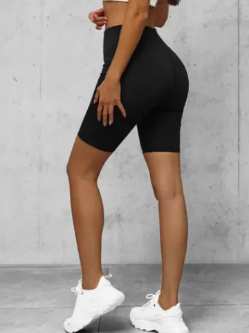 Legginsy krótkie damskie kolarki czarne O/K5-JZ^Ozonee Fashion