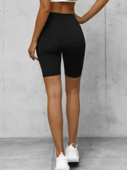 Legginsy krótkie damskie kolarki czarne O/K5-JZ^Ozonee Fashion
