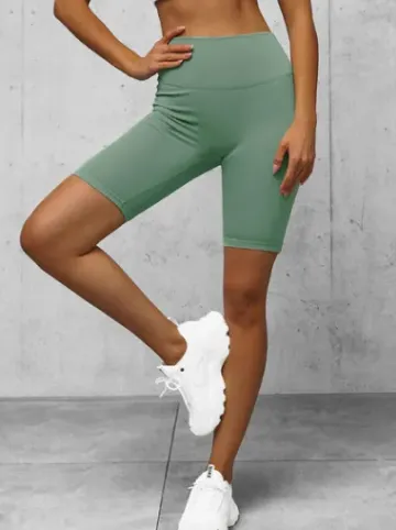 Legginsy krótkie damskie kolarki miętowe O/K5-J^Ozonee Fashion