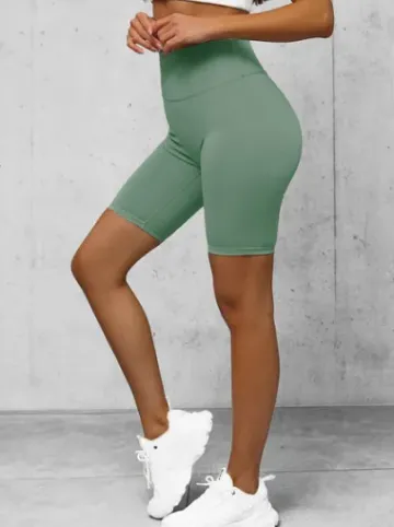 Legginsy krótkie damskie kolarki miętowe O/K5-J^Ozonee Fashion