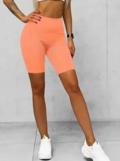 Legginsy krótkie damskie kolarki łososiowe O/K5-J^Ozonee Discount