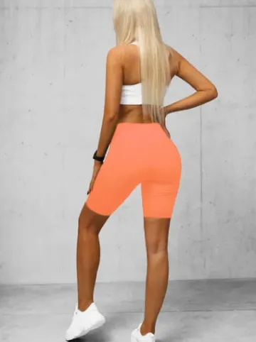 Legginsy krótkie damskie kolarki łososiowe O/K5-J^Ozonee Discount