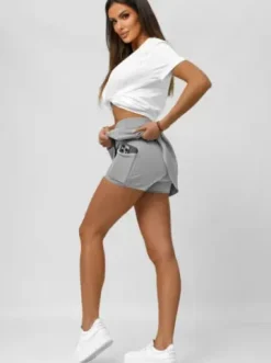 Spódnico-spodenki damskie szare JS/17K568/5^Ozonee Discount