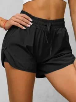 Spodenki damskie sportowe z legginsami czarne JS/XY24015S^Ozonee Clearance