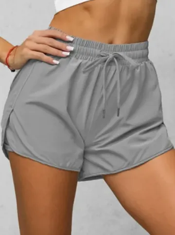 Spodenki damskie sportowe z legginsami szare JS/XY24015S^Ozonee New