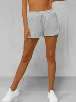 Spodenki dresowe damskie szare JS/8K951/2^Ozonee Fashion