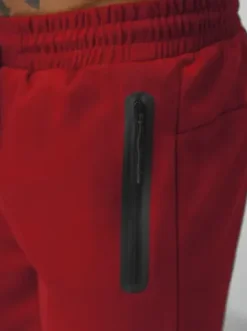 Spodenki dresowe męskie ciemno-czerwone JS/17K533/21^Ozonee Hot