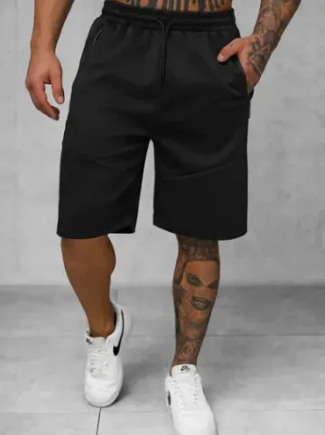 Spodenki dresowe męskie czarne JS/15K1822/3^Ozonee Clearance