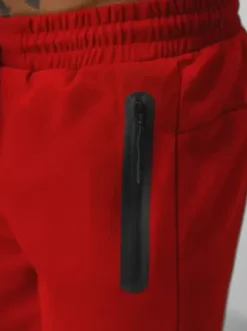 Spodenki dresowe męskie czerwone JS/17K532/18^Ozonee Clearance