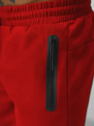 Spodenki dresowe męskie czerwone JS/17K532/18^Ozonee Clearance