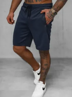 Spodenki dresowe męskie granatowe JS/17K532/25^Ozonee Fashion