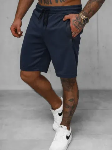 Spodenki dresowe męskie granatowe JS/17K532/25^Ozonee Fashion