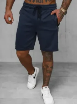 Spodenki dresowe męskie granatowe JS/17K532/25^Ozonee Fashion